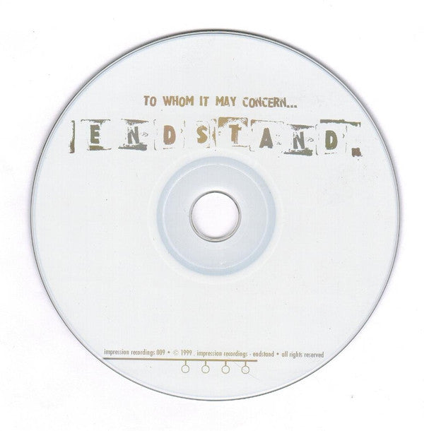 Endstand : To Whom It May Concern (CD, Album, Dig)