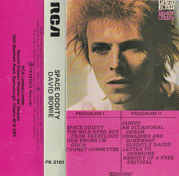 David Bowie : Space Oddity (Cass, Album, RE)