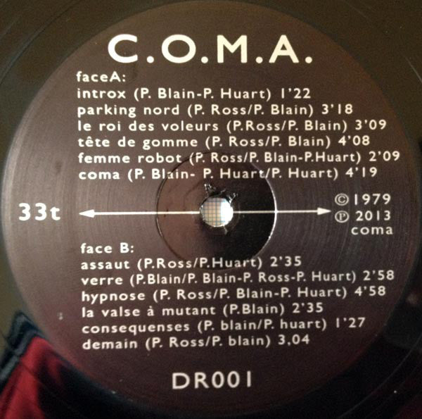 C.O.M.A. (2) : Clinik Organik Muzak Anatomik (LP, Album, RE)