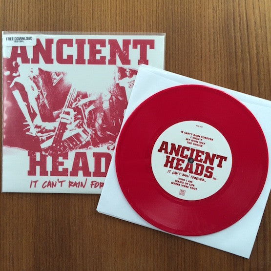 Ancient Heads : It Can't Rain Forever (7", EP, Red)