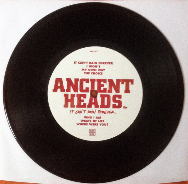 Ancient Heads : It Can't Rain Forever (7", EP)