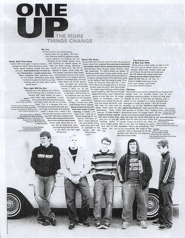 One Up (2) : The More Things Change (7", EP)