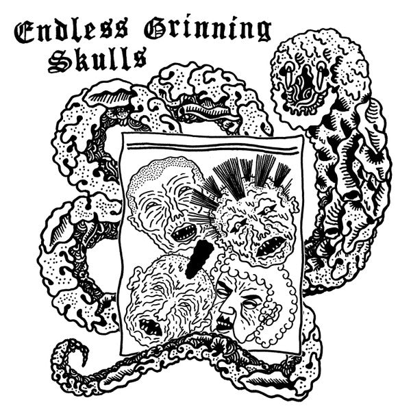 Endless Grinning Skulls : Endless Grinning Spirits (7", Single, Whi)