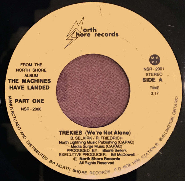 The Machines (9) : Trekies (We're Not Alone) (7")